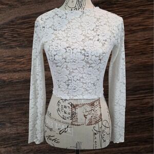 Wallflower Fairy Lace Sheer‎ Top Small Coquette Romantic Ethereal Boho Y2K